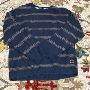 vintage tommy hilfiger heavy striped sweater